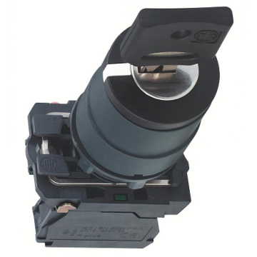 Переключатель с ключом,  2 позиции, фиксация, 1 НО XB5AG21